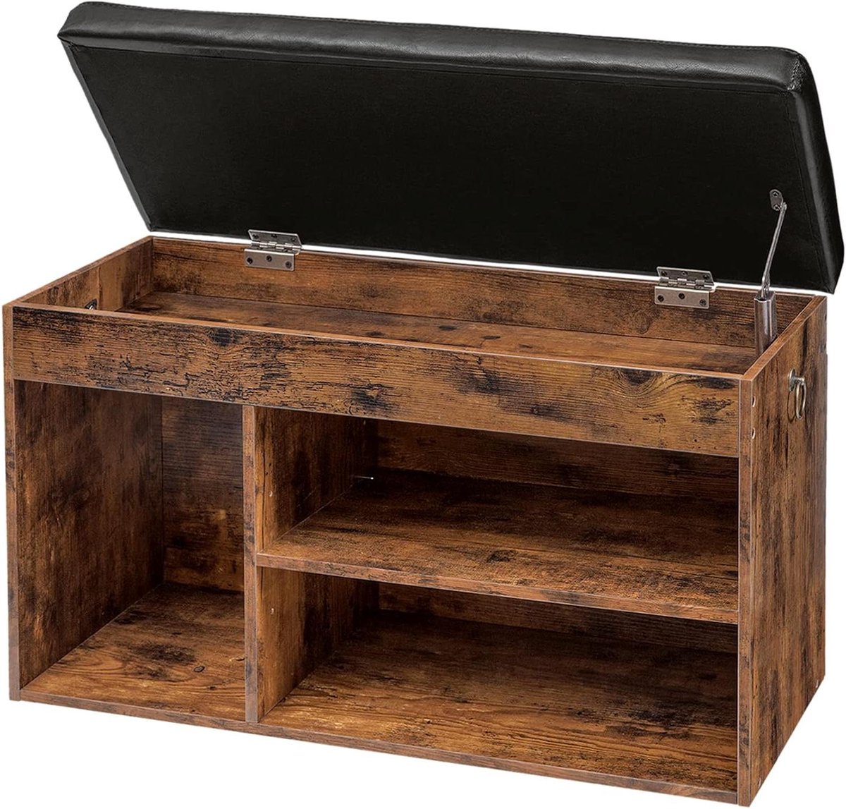 Cosensi - Schoenenkast met verstelbare planken en comfortabel kussen - Ruimtebesparend in hal, gang, woonkamer (8721498334836)