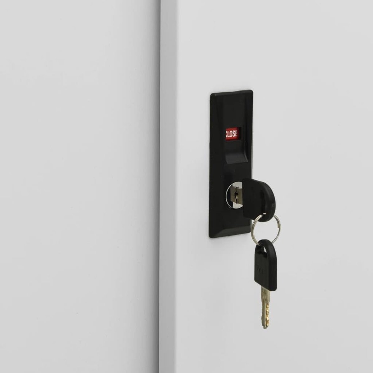 Kantoorkast met schuifdeuren 90x40x90 cm - Lichtgrijs Staal (8721316528652)