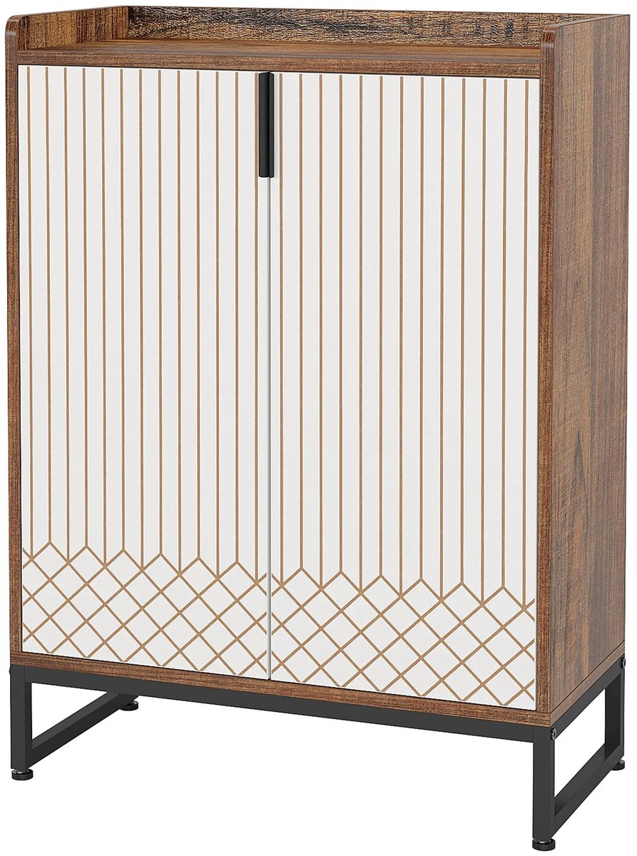 Lunekiss moderne schoenenkast met deuren - 5-laags organizer voor maximaal 25 paar schoenen (8721472500592)