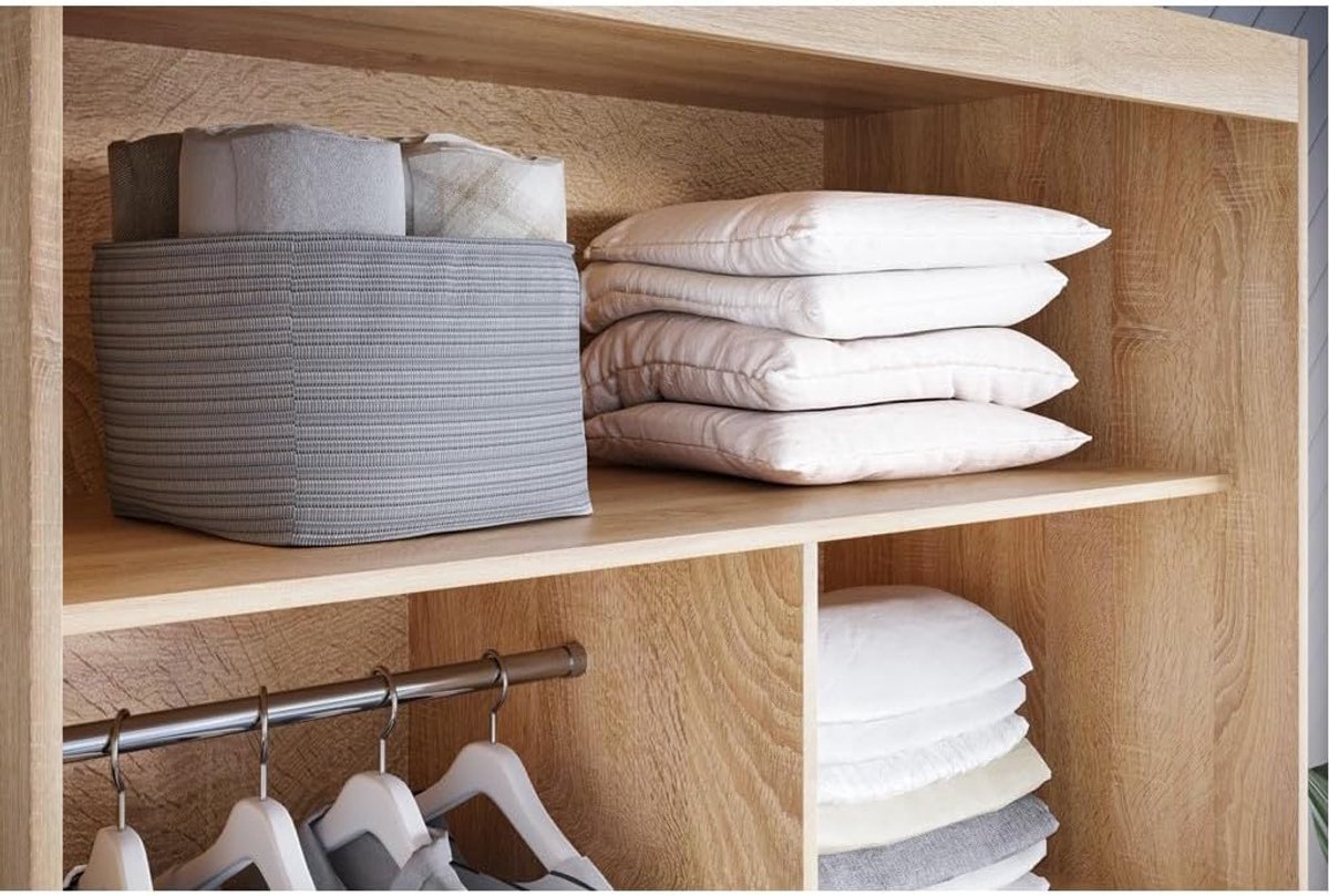 Multifunctionele schuifdeuren kledingkast 100 cm - Sonoma (8721316375836)