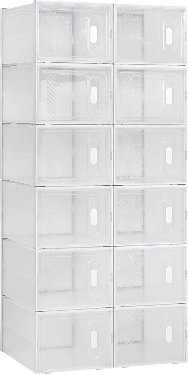 Néos® Schoenenrek - Opbergkast - Transparant - 12 Stuks (6150905552525)