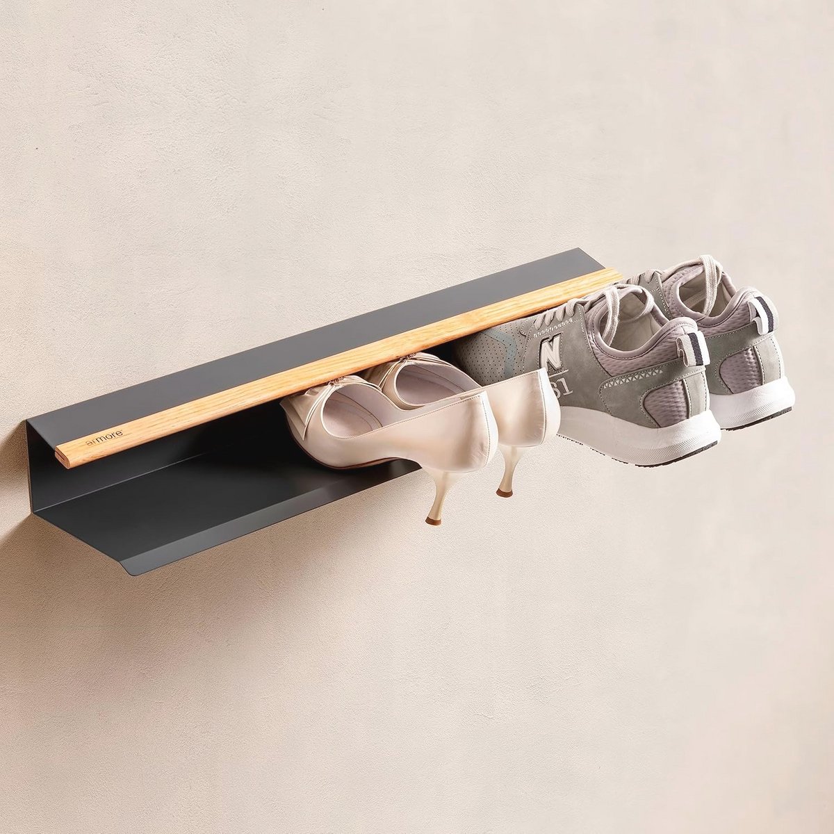 Ruimtebesparend Schoenenrek - Modern & Elegant Design voor Diverse Ruimtes - Eenvoudig te Monteren 58 cm x 14 cm x 8 cm (6151853891810)