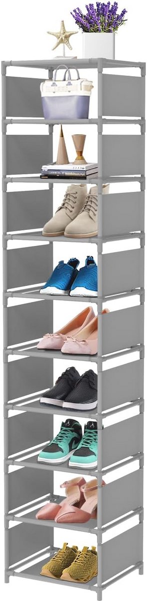 Ruimtebesparend Schoenenrek voor 10 Paar - Verstelbaar en Duurzaam (6151847230212)
