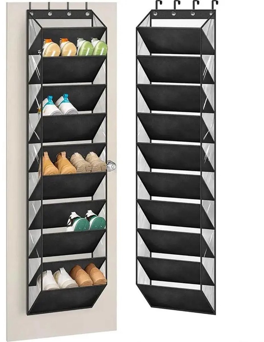 Rumi Schoenenrek Stofvrij - 10 Lagen - 27-35 Paar Schoenen - Schoenenkast - Schoenen rek - Waterdicht en Stofbestegroot - hangend schoenenrek voor kastdeur voor sneakers laarzenndig (6154104183160)