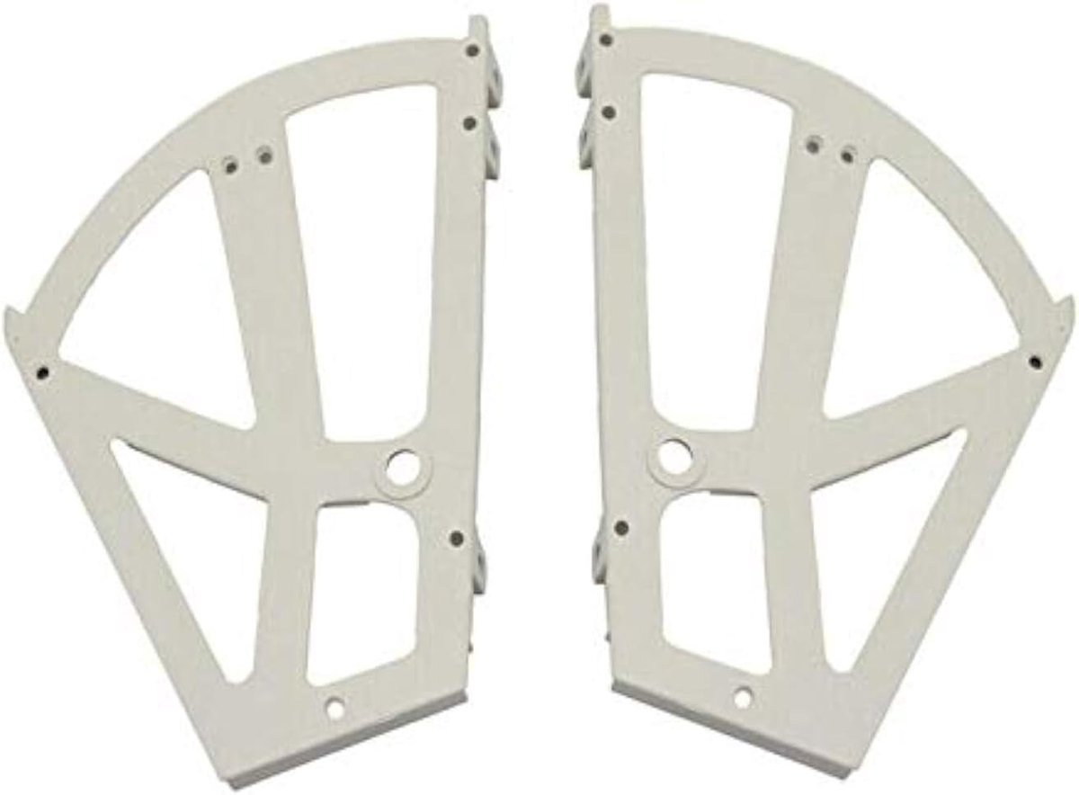 Scharnieren voor opbergkast - 1 paar vervangende fittingen voor schoenenrek plank (wit) (6154235462462)