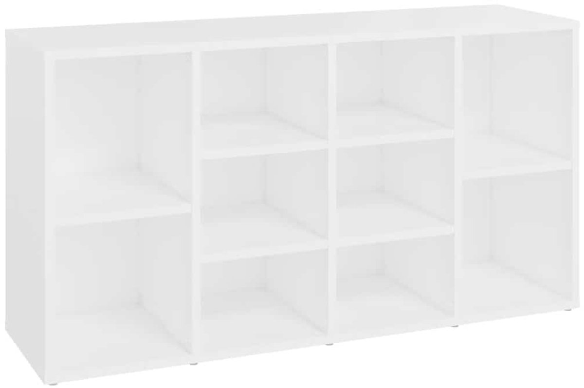 Schoenenkast | Schoenenbank | Schoenenrek 103x30x55 cm bewerkt hout wit (6248446696591)