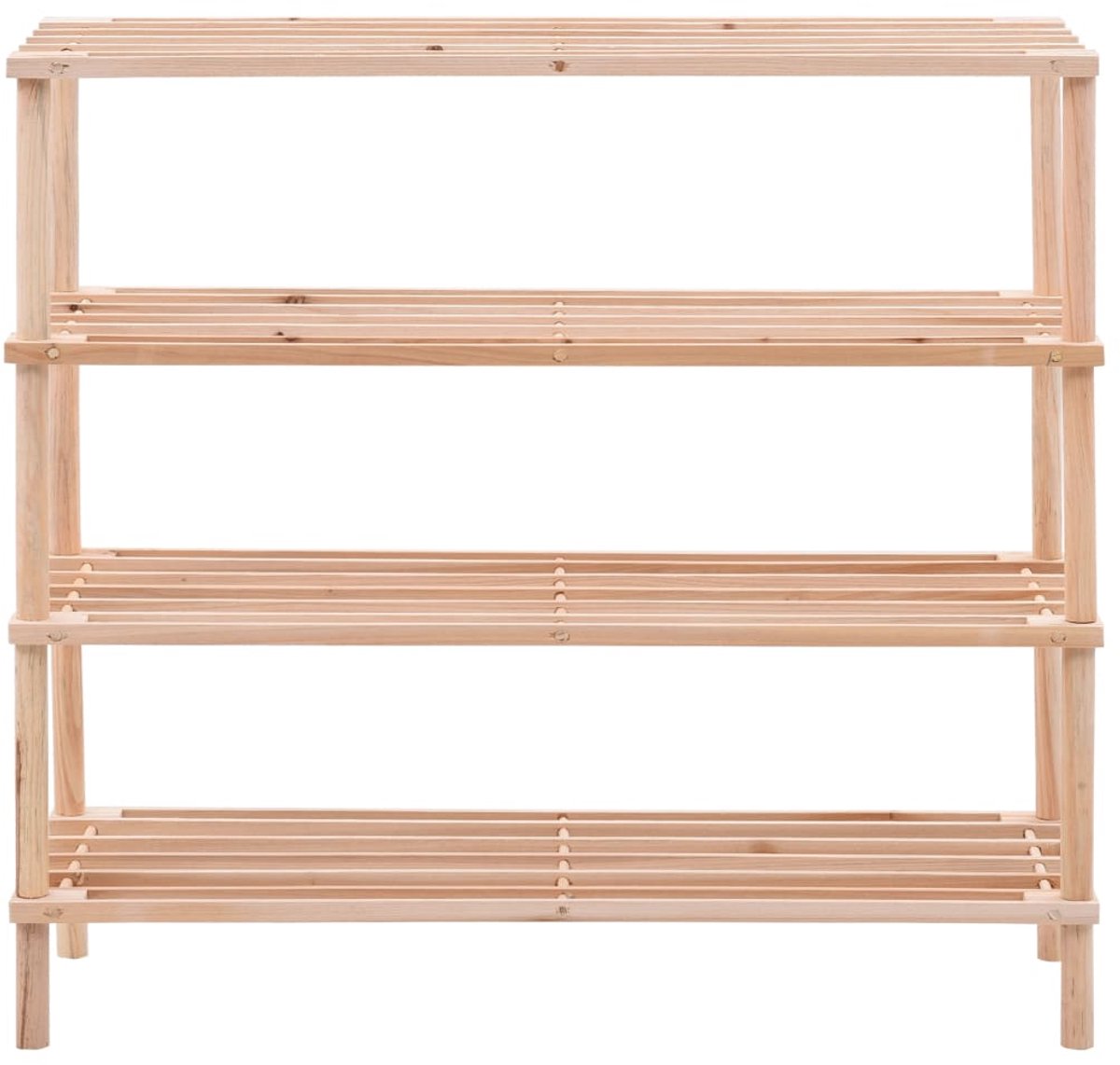 Schoenenkast | Schoenenrek 4-laags massief vurenhout (6248446697611)