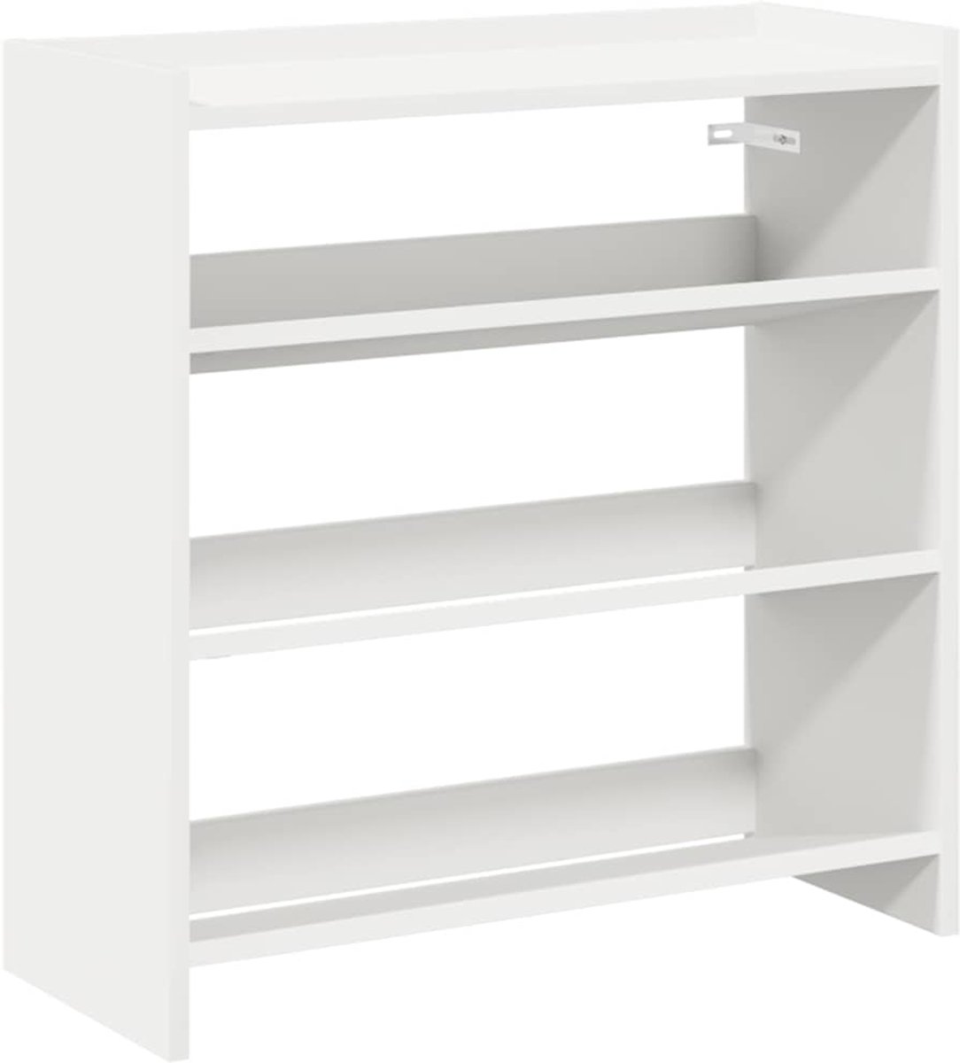 Schoenenkast | Schoenenrek 60x25x62 cm bewerkt hout wit (6248446697796)