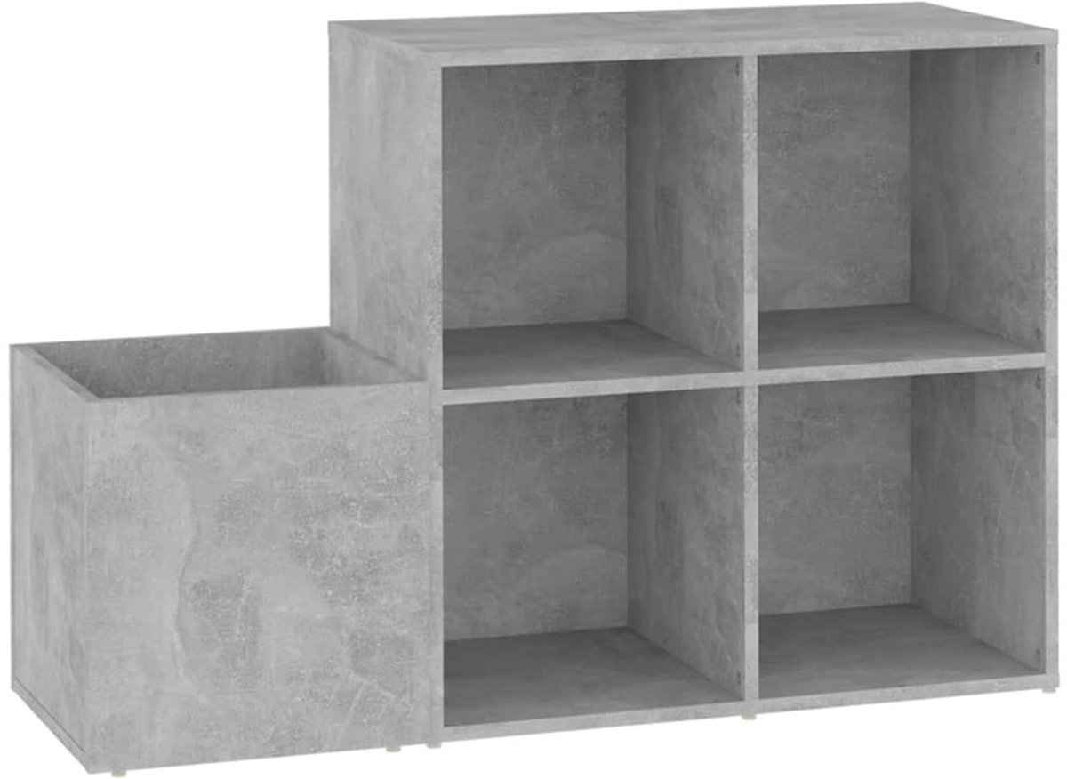 Schoenenkast | Schoenenrek | Opbergkast 105x35,5x70 cm bewerkt hout betongrijs (6248446695846)