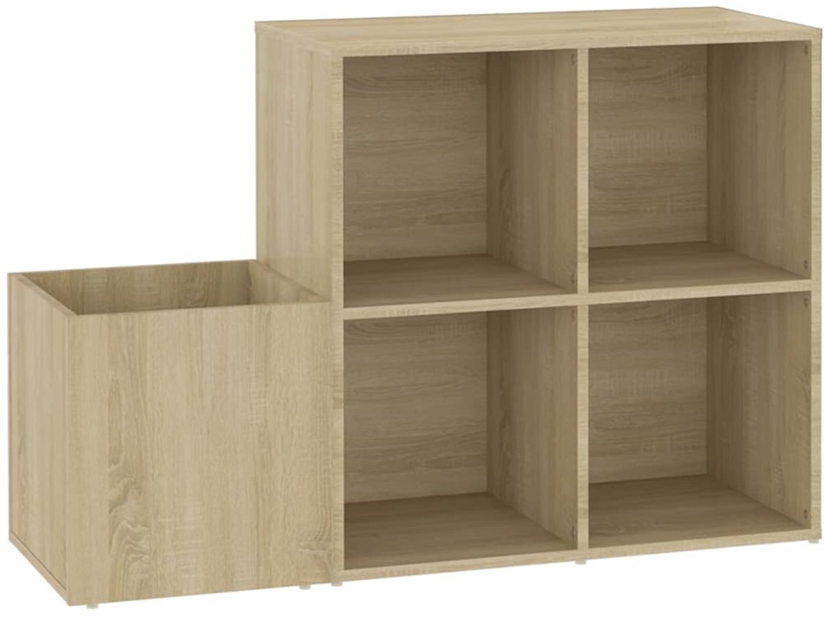 Schoenenkast | Schoenenrek | Opbergkast 105x35,5x70 cm bewerkt hout sonoma eikenkleurig (6248446695891)