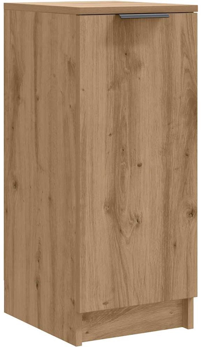 Schoenenkast | Schoenenrek | Opbergkast 29,5x35x70 cm bewerkt hout artisanaal eikenkleur (6248446688985)