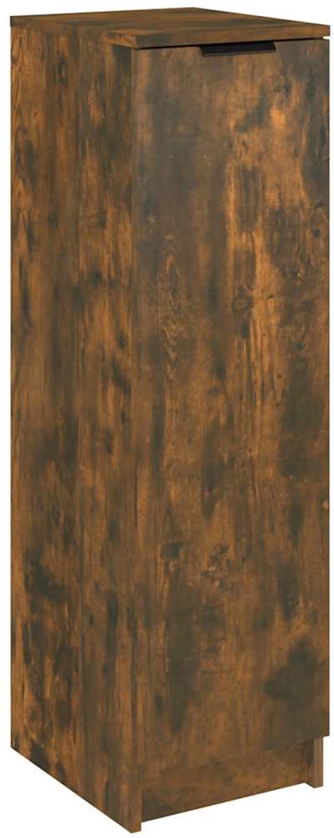 Schoenenkast | Schoenenrek | Opbergkast 30x35x100 cm bewerkt hout gerookt eikenkleurig (6248446689043)