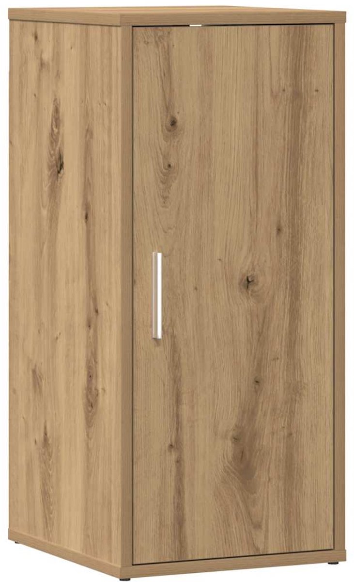 Schoenenkast | Schoenenrek | Opbergkast 32x35x70 cm bewerkt hout artisanaal eikenkleur (6248446689500)