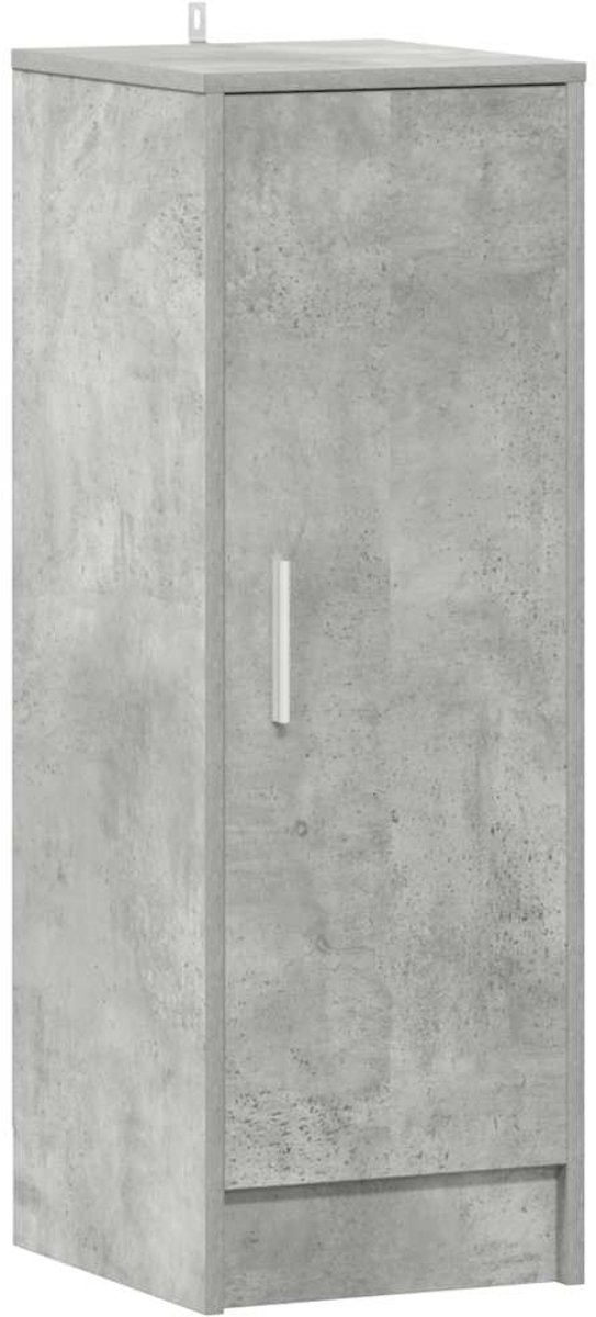 Schoenenkast | Schoenenrek | Opbergkast 32x35x92 cm bewerkt hout betongrijs (6248446689593)