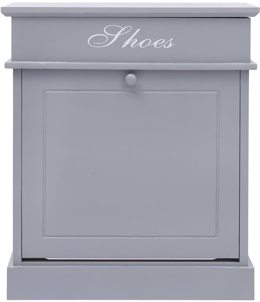 Schoenenkast | Schoenenrek | Opbergkast 50x28x58 cm paulowniahout grijs (6248446689890)