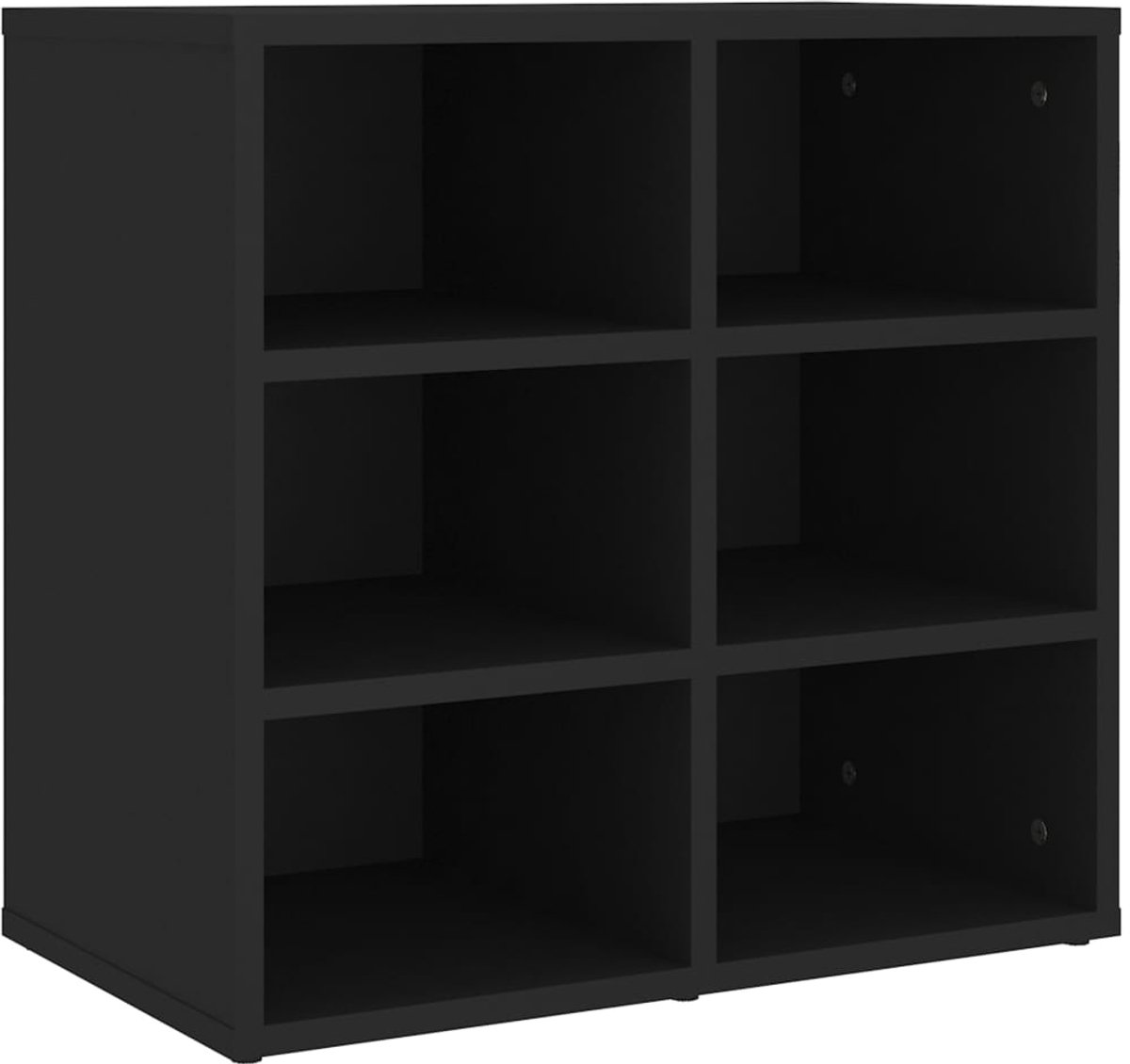 Schoenenkast | Schoenenrek | Opbergkast 52,5x30x50 cm zwart (6248446690001)