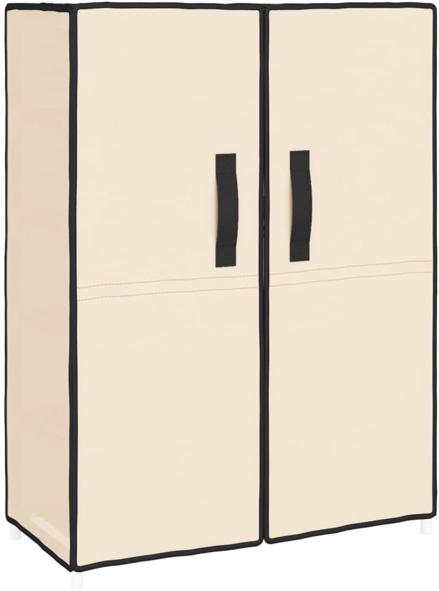 Schoenenkast | Schoenenrek | Opbergkast 60x28x90 cm stof crèmekleurig (6248446690728)