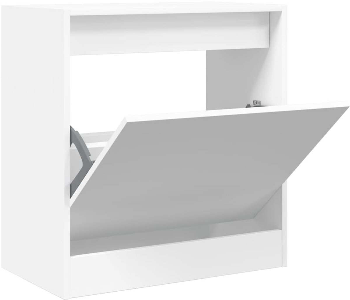 Schoenenkast | Schoenenrek | Opbergkast 60x34x63,5 cm bewerkt hout wit (6248446690995)