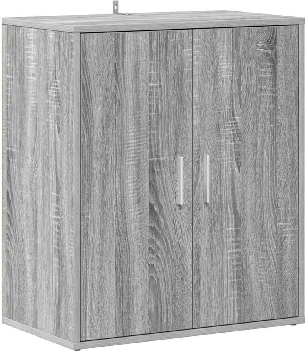 Schoenenkast | Schoenenrek | Opbergkast 60x35x70 cm bewerkt hout grijs sonoma eikenkleurig (6248446691305)