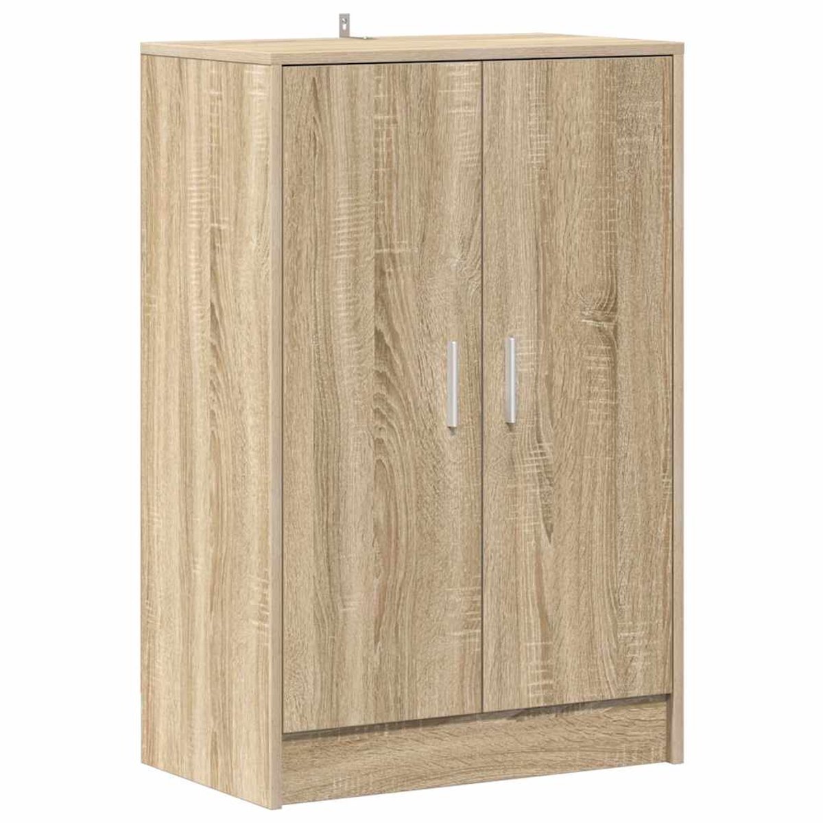 Schoenenkast | Schoenenrek | Opbergkast 60x35x92 cm bewerkt hout sonoma eikenkleurig (6248446691565)