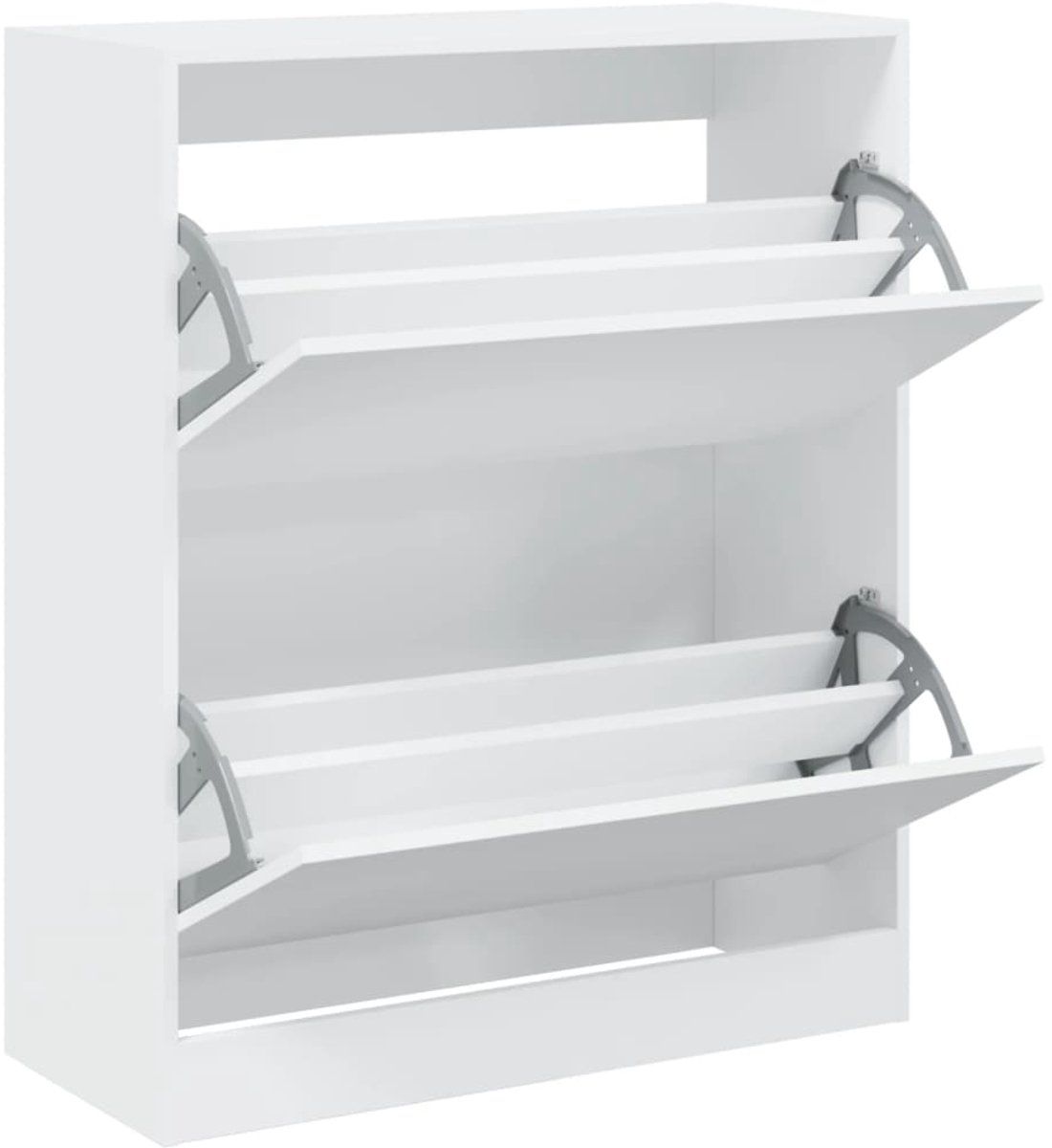 Schoenenkast | Schoenenrek | Opbergkast 80x34x96,5 cm bewerkt hout wit (6248446692661)