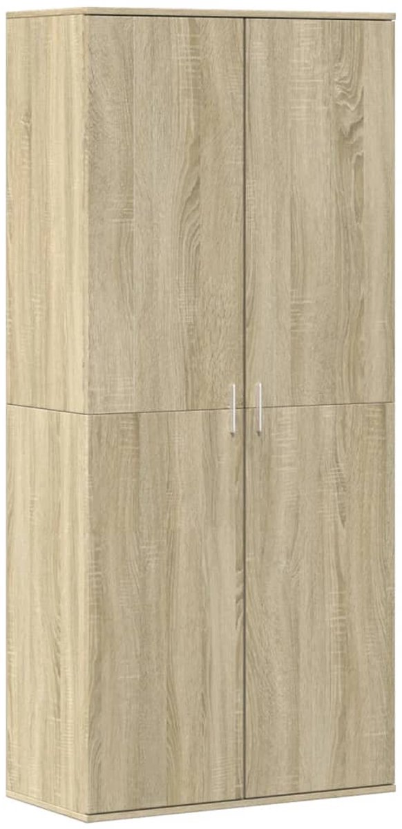 Schoenenkast | Schoenenrek | Opbergkast 80x39x178 cm spaanplaat sonoma eikenkleurig (6248446692838)