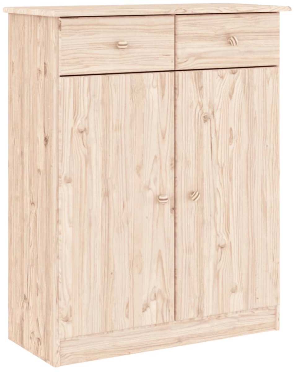 Schoenenkast | Schoenenrek | Opbergkast ALTA 77x35x96 cm massief grenenhout (6248446693033)