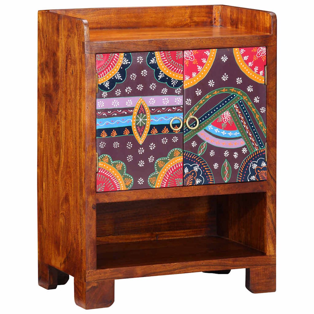 Schoenenkast | Schoenenrek | Opbergkast Bruin 55 x 35 x 75 cm Massief acaciahout (6248446693187)