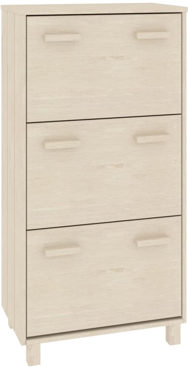 Schoenenkast | Schoenenrek | Opbergkast HAMAR 59,5x35x117 cm grenenhout honingbruin (6248446693279)