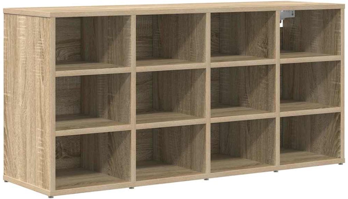 Schoenenkast | Schoenenrek | Opbergkast Sonoma eiken 103 x 30 x 51 cm Bewerkt hout (6248446694726)