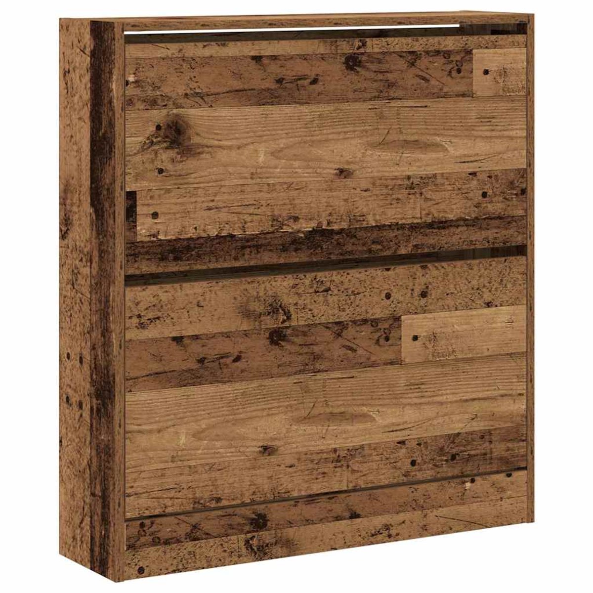 Schoenenkast | Schoenenrek | Opbergkast met opslag Oud hout 80 x 21 x 87.5 cm Bewerkt hout (6248446694054)