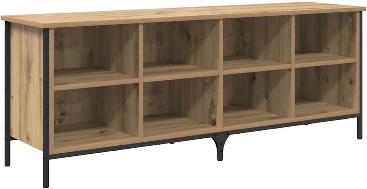 Schoenenkast | Schoenenrek | Opbergkast met plank Artisan Eiken 131 x 35 x 50 cm (6248446694061)
