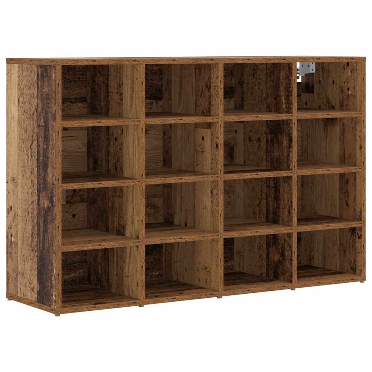 Schoenenkast | Schoenenrek | Opbergkast met plank Oud hout 103 x 30 x 67 cm Bewerkt hout (6248446694238)