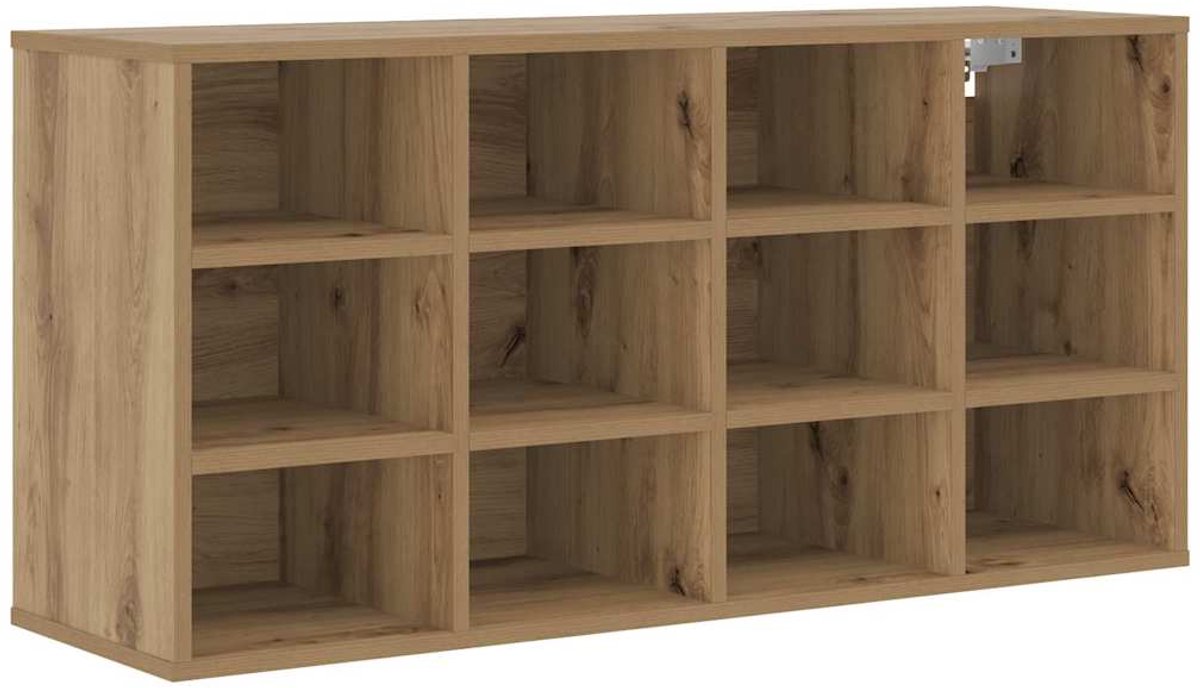 Schoenenkast | Schoenenrek | Opbergkast met plank artisanaal eikenkleurig 103 x 30 x 51 cm (6248446694085)
