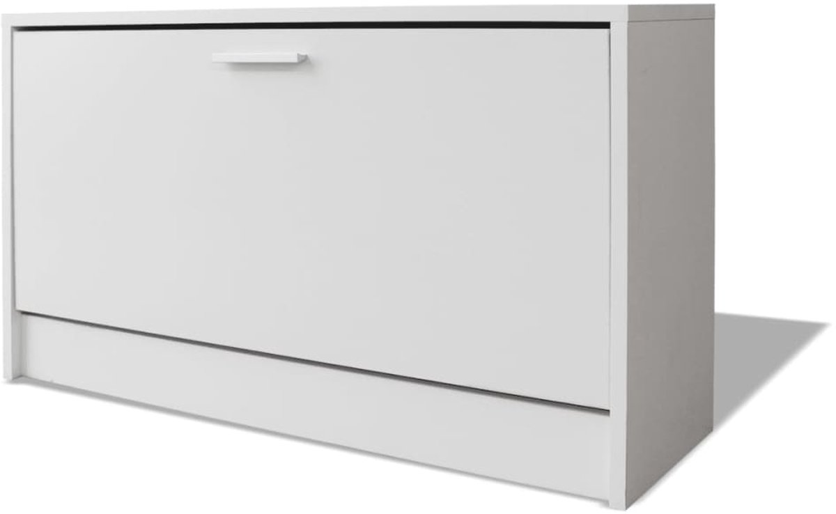 Schoenenkast | Schoenenrek | Schoenen opbergkast 80x24x45 cm wit (6248446695938)