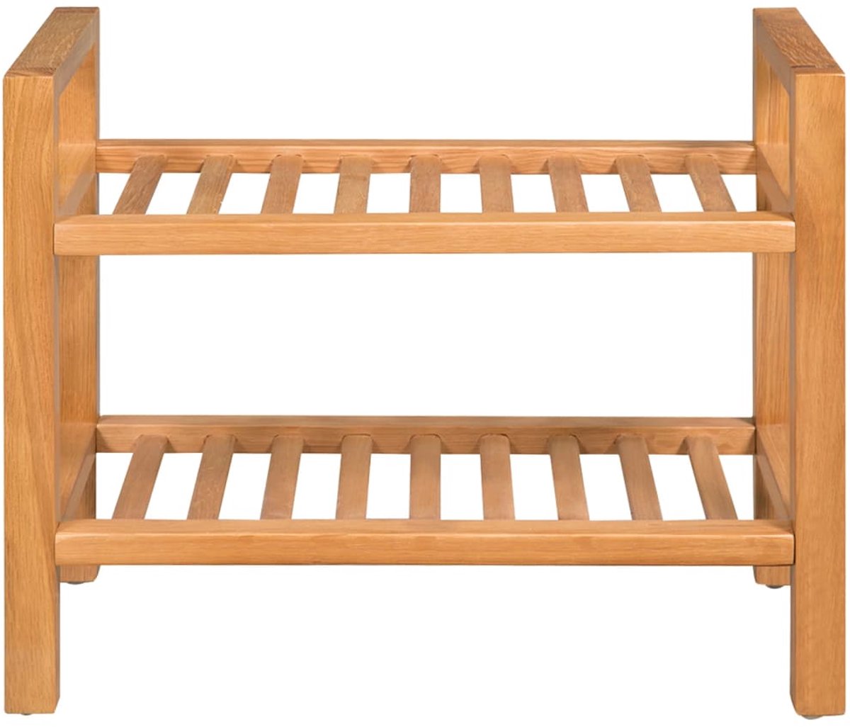 Schoenenkast | Schoenenrek met 2 schappen 50x27x40 cm massief eikenhout (6248446698809)