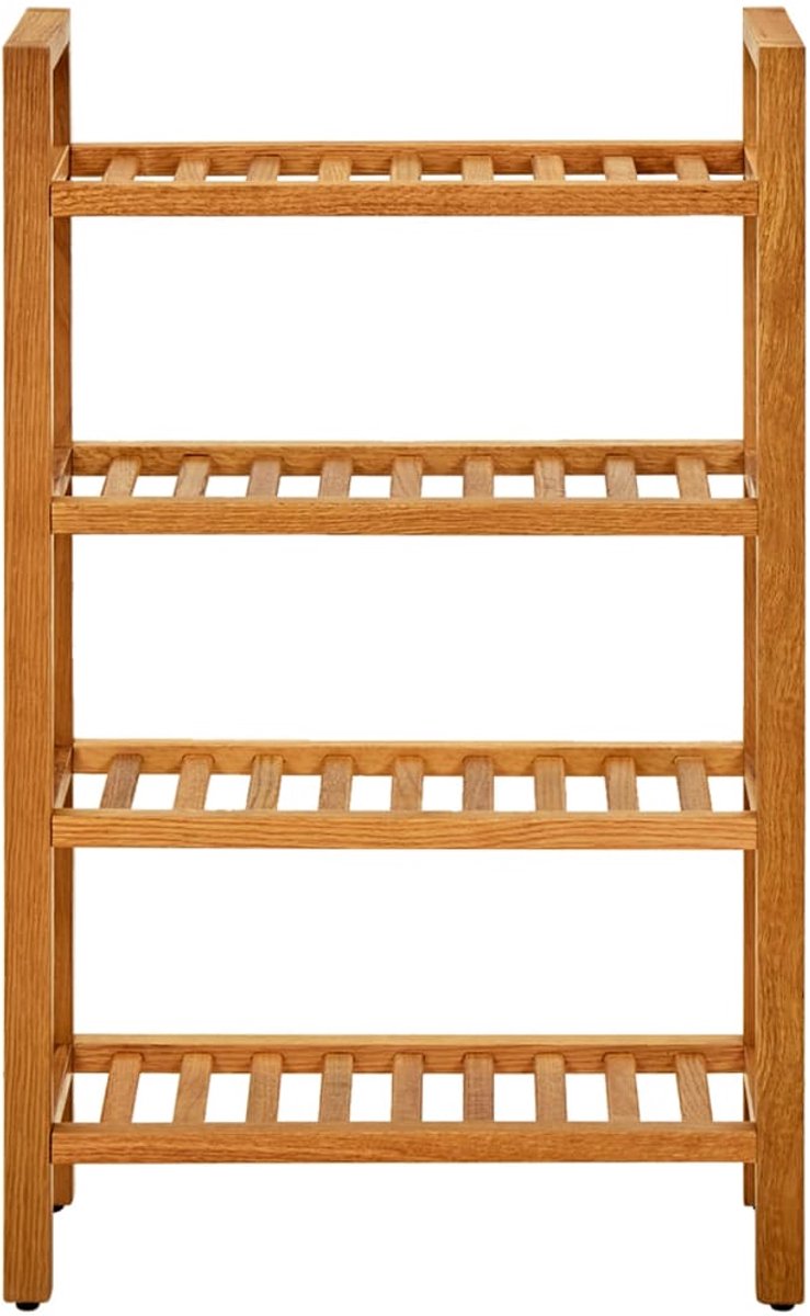 Schoenenkast | Schoenenrek met 4 schappen 50x27x80 cm massief eikenhout (6248446698854)