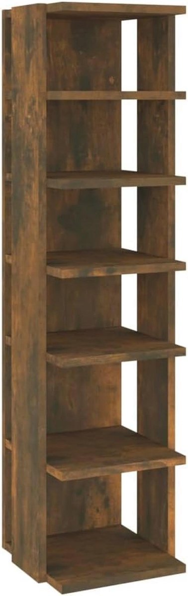 Schoenenkast hoogglans wit met 6 planken - Compact en Ruimtebesparend (9101039689806)