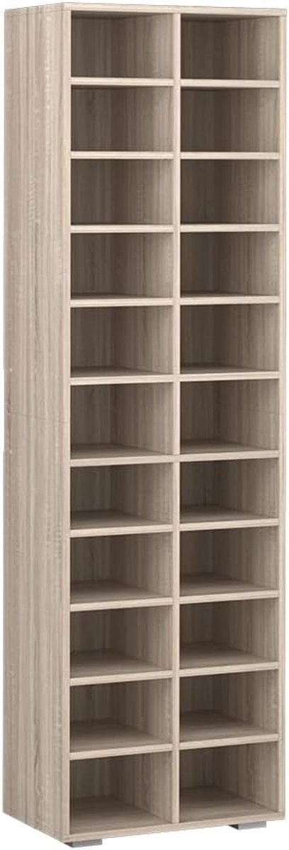 Schoenenkast met Plankvakken en Verstelbare Rekken - Perfecte Schoenenopslag in Californische Eik (8721316431730)