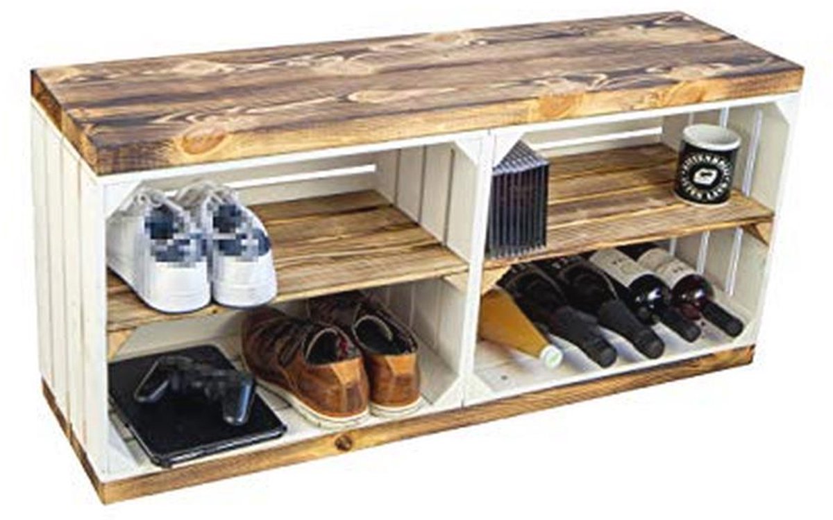 Schoenenrek met Zitbank van Houten Planken (9101001938109)