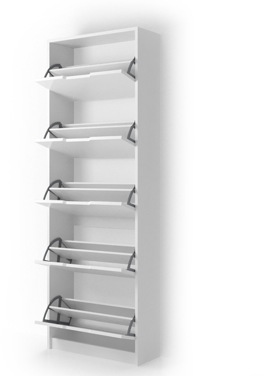 Vicco Luca Schoenklaprek - 59 x 169 cm 5 compartimenten Wit (4066731370436)