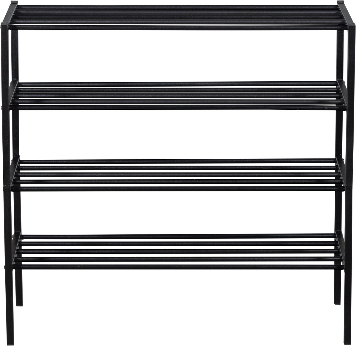 WOOOD Ferro Schoenenrek - Metaal - Zwart - 120x85x35 (8714713199006)