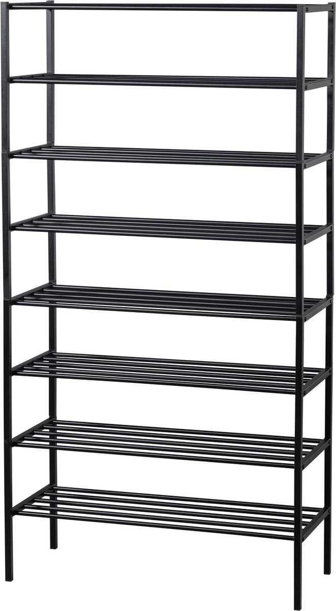 WOOOD Ferro Schoenenrek - Metaal - Zwart - 160x85x35 (8714713199013)