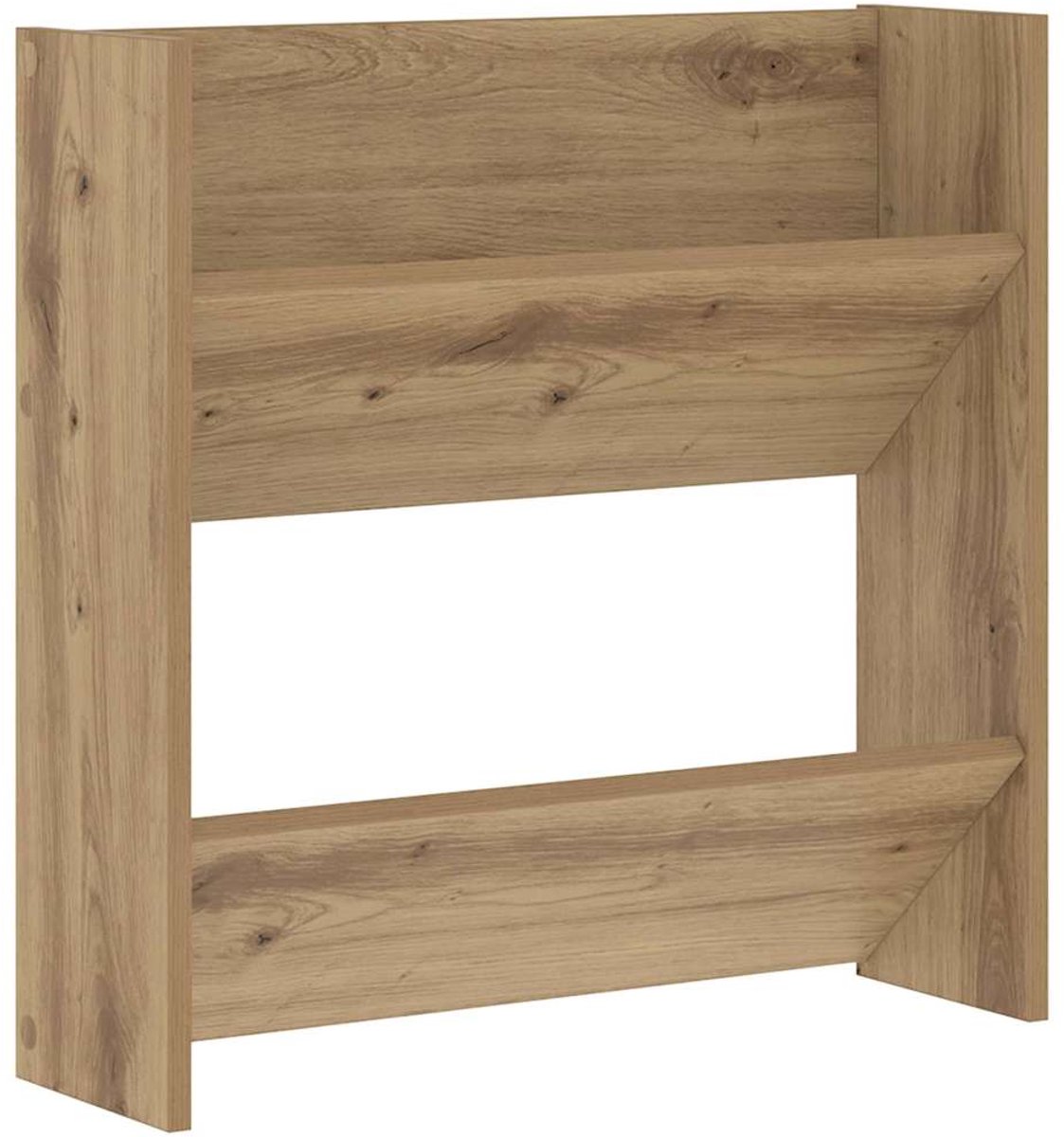 Wand Schoenenkast | Schoenenrek | Opbergkast Anders artisanaal eikenkleurig Bewerkt hout (6248446695266)