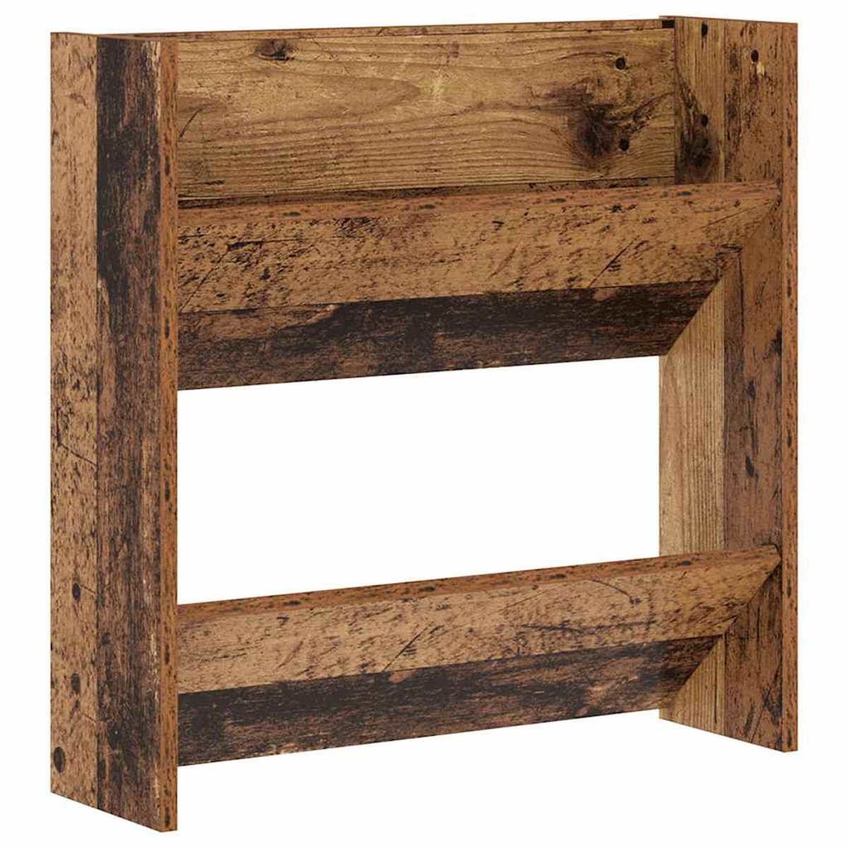 Wand Schoenenkast | Schoenenrek | Opbergkast met plank Anders Oud hout Bewerkt hout (6248446695297)