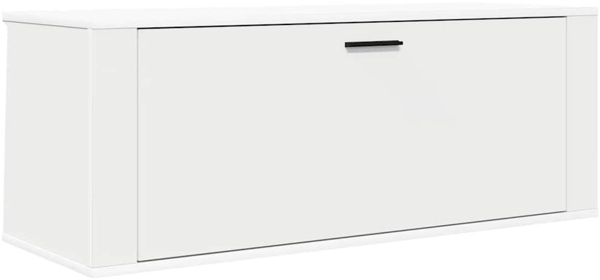 WandSchoenenkast | Schoenenrek | Opbergkast 100x35x38 cm bewerkt hout wit (6248446695495)