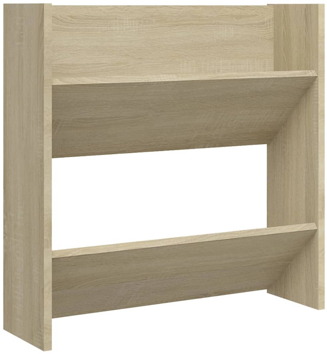 WandSchoenenkast | Schoenenrek | Opbergkast 60x18x60 cm spaanplaat sonoma eikenkleurig (6248446695532)