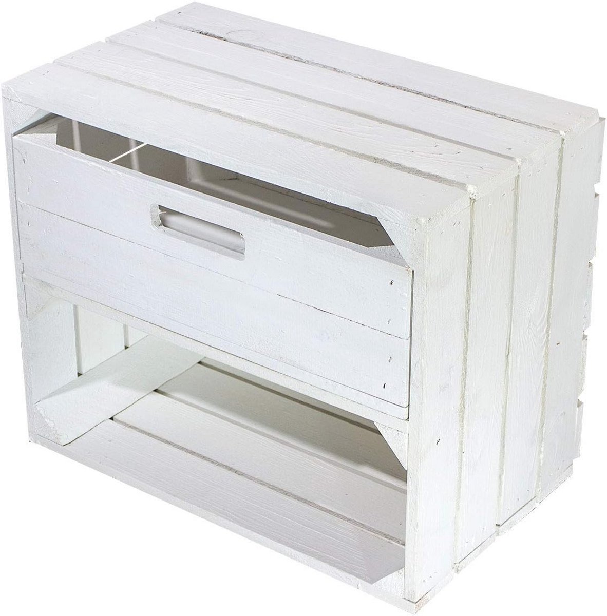 Witte opbergkist met schuifladen - Modern en stijlvol (9101016182245)