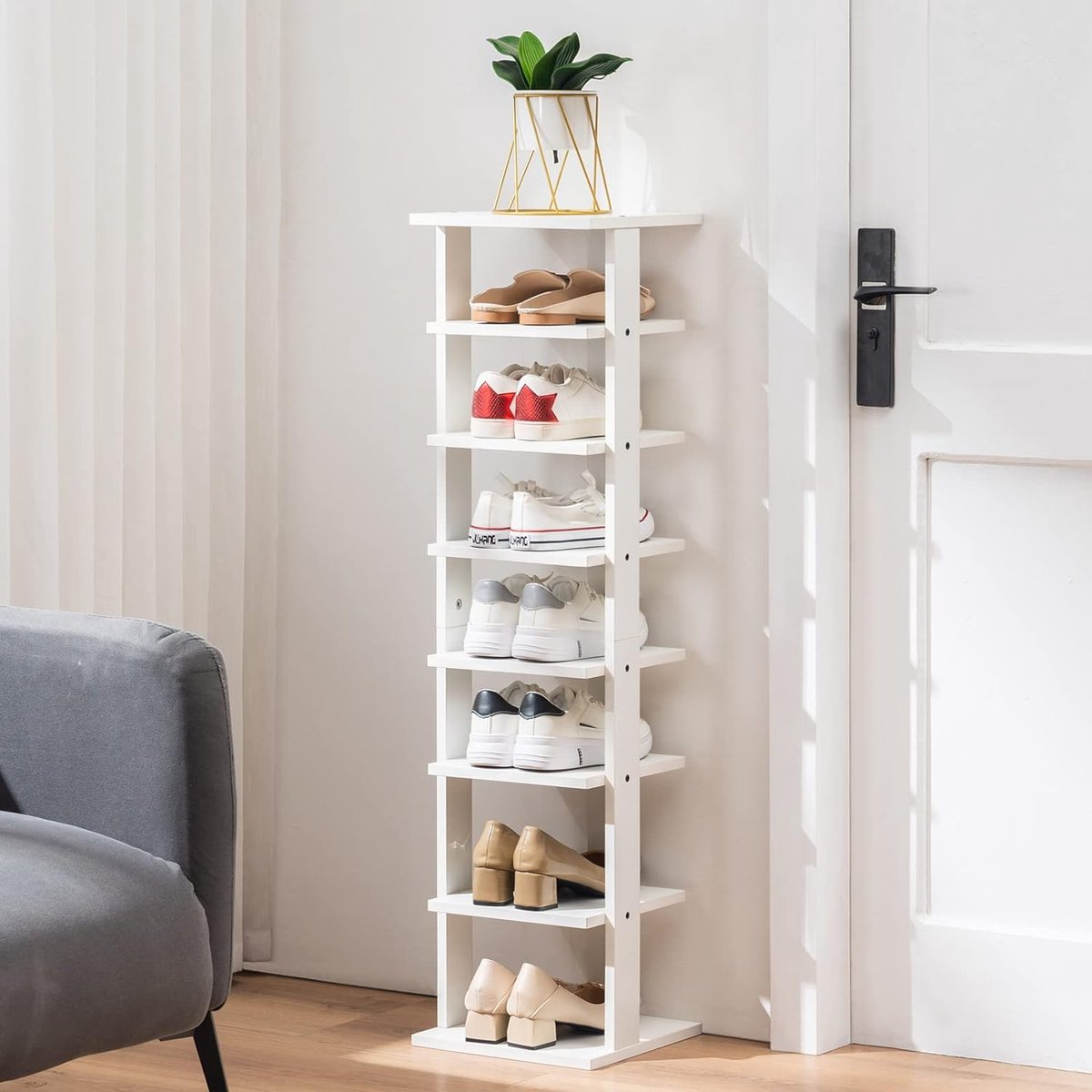 schoenenkast / schoenbank / schoenenrek voor de ingang, gang (7805475672751)