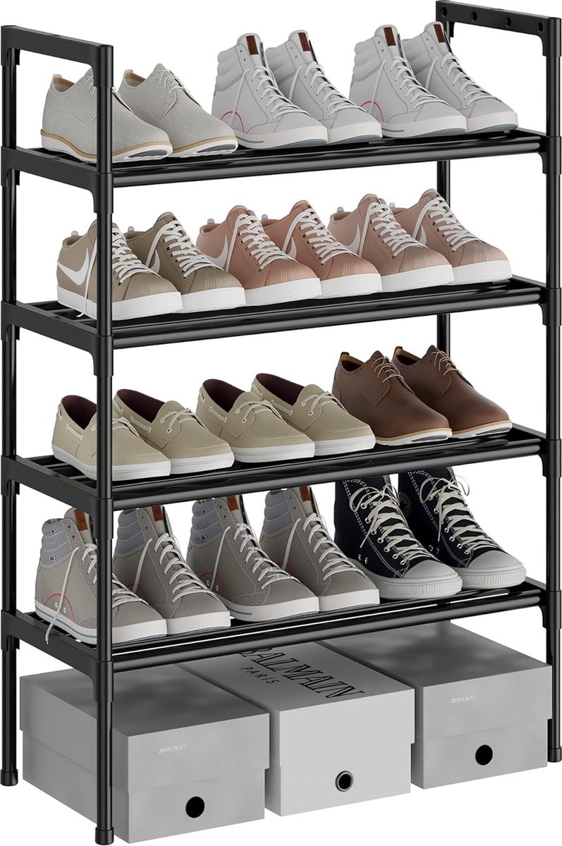schoenenrek (zwart, 4 niveaus) (8998339233188)